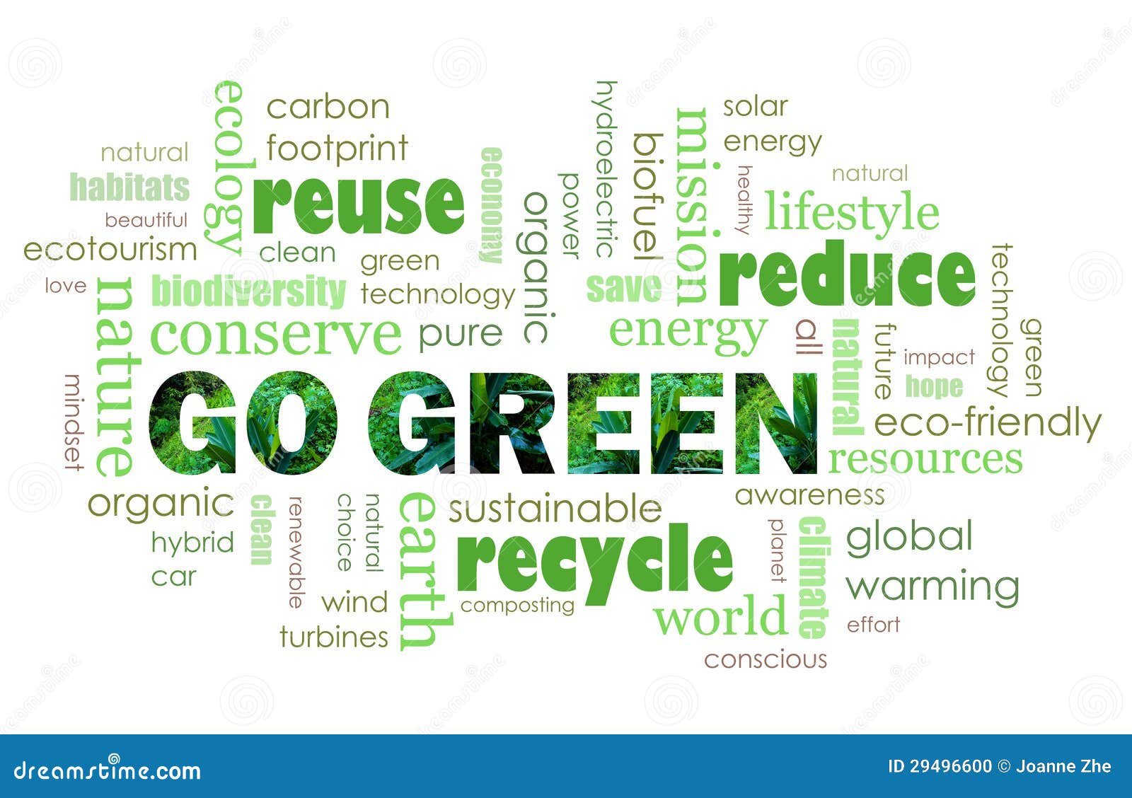 go green eco friendly concept