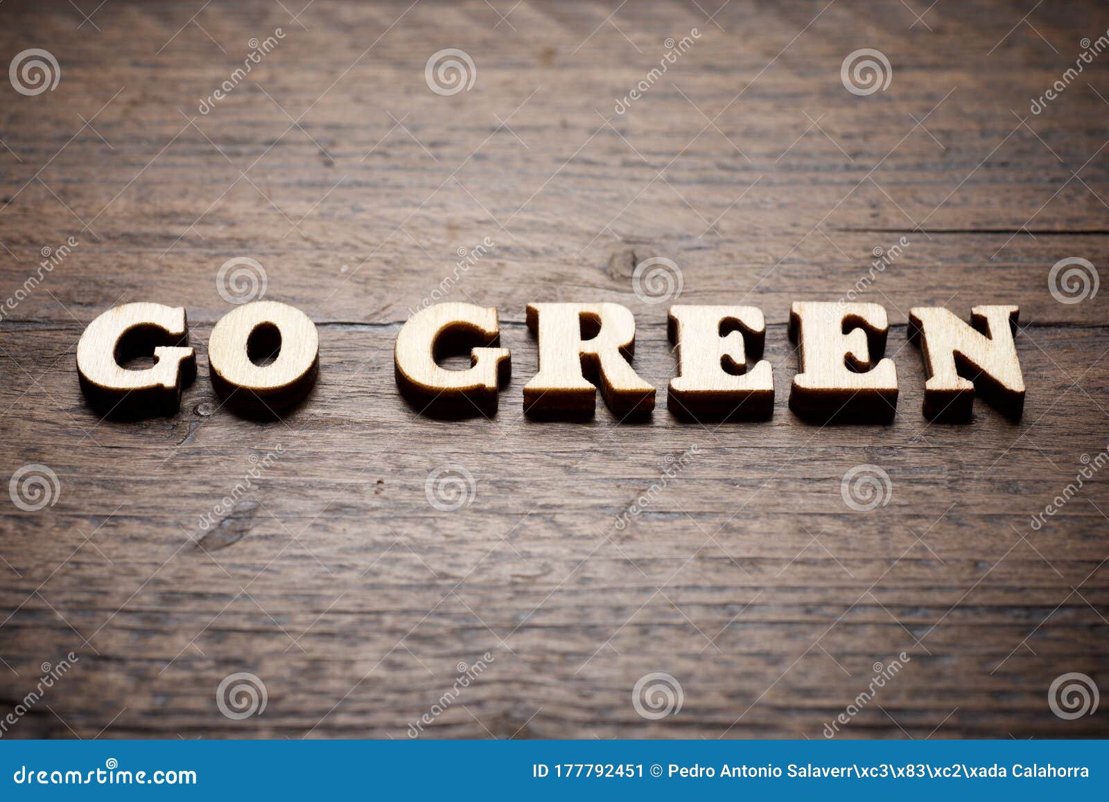 Go Green Text Stock Image Image Of Message Earth Letter 177792451