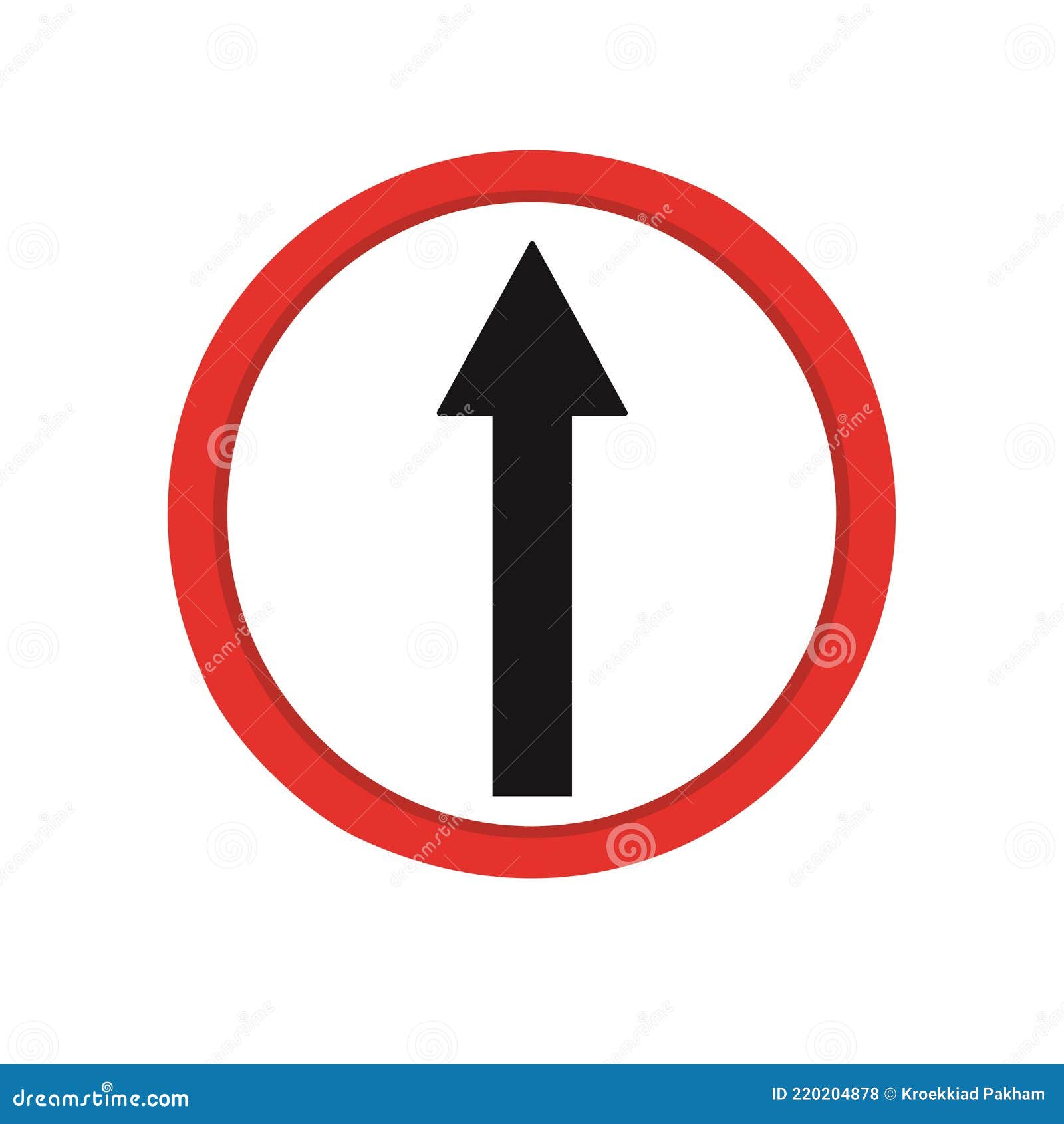 Traffic signal go straight stock vector. Illustration of lane 220204878