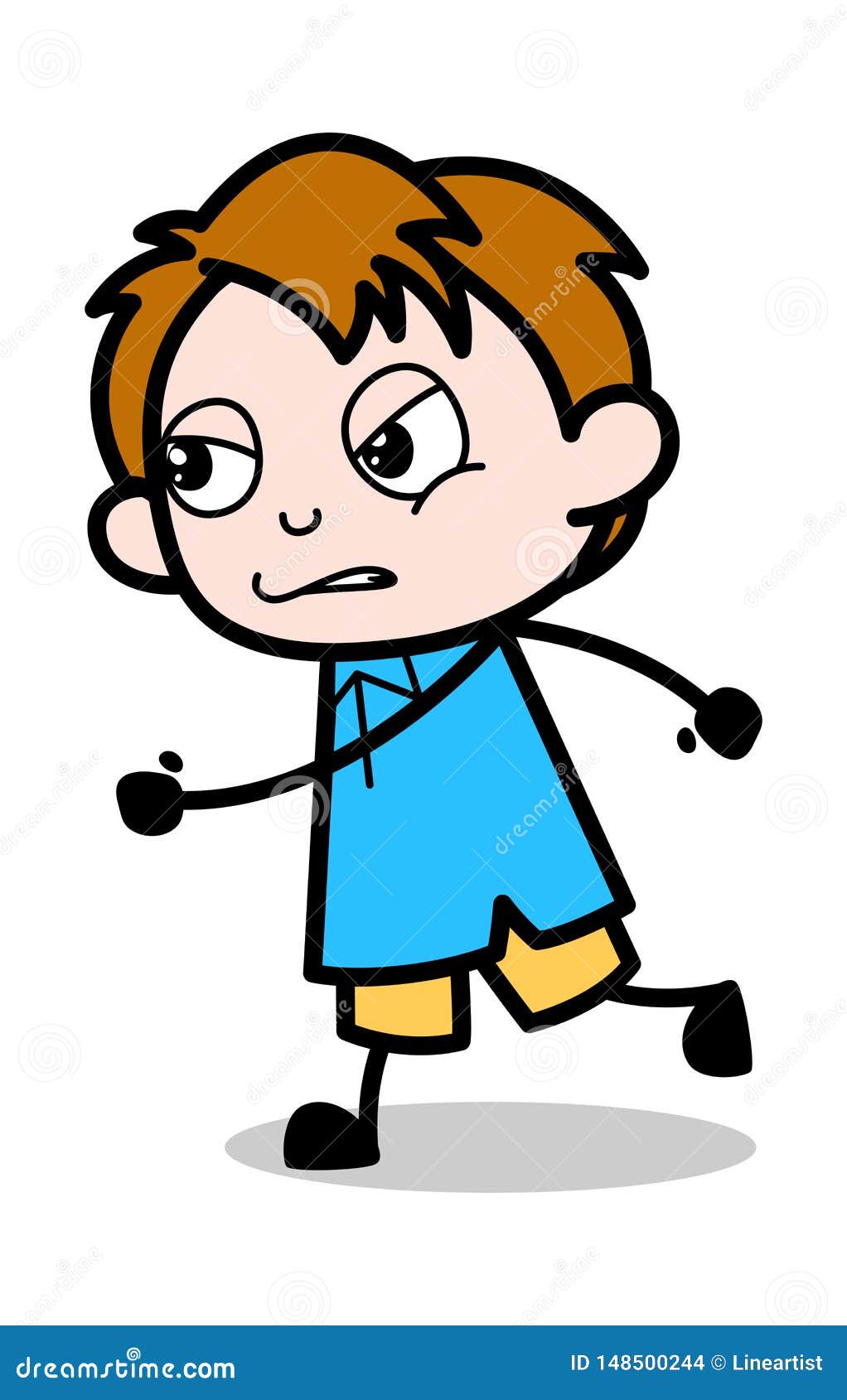 Go To Hell - School Boy Cartoon Character Vector Illustration Stock  Illustration - Illustration of preschooler, exercise: 148500244