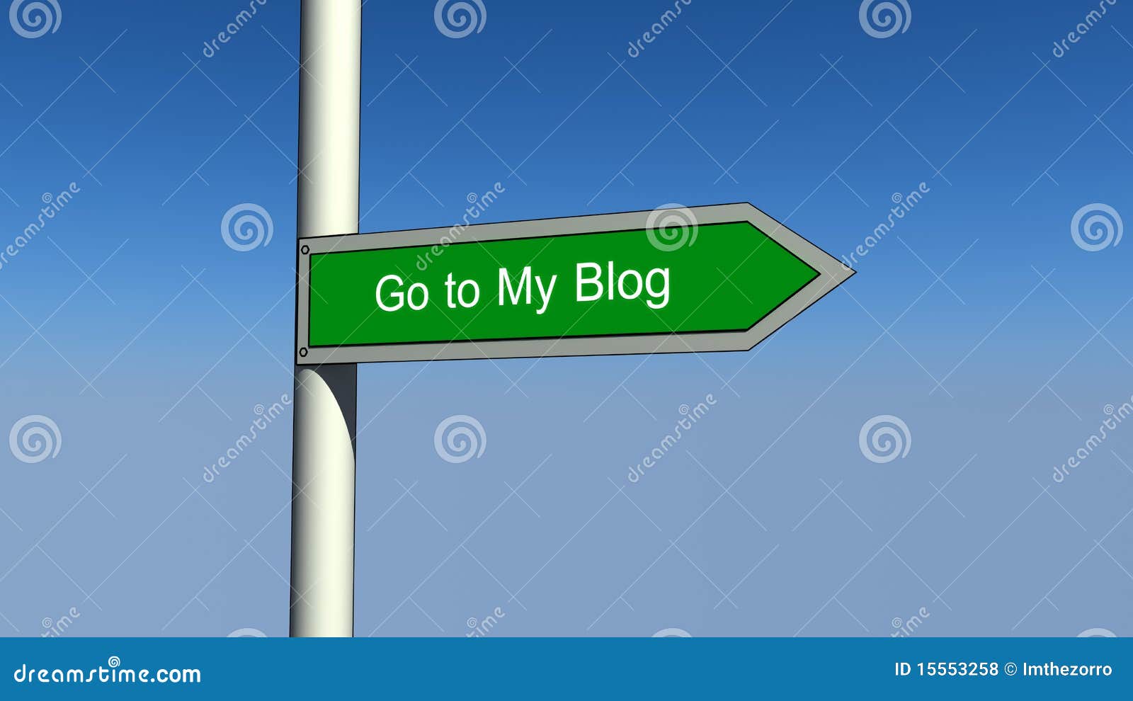 Go to my blog sign stock illustration. Illustration of website - 15553258