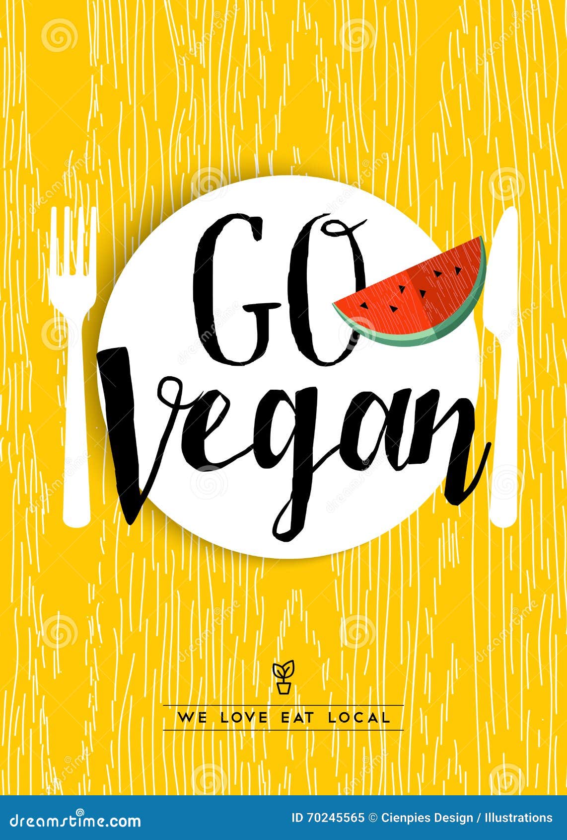  Go  Vegan  Restaurant  Menu Poster Design With Fruit Stock 