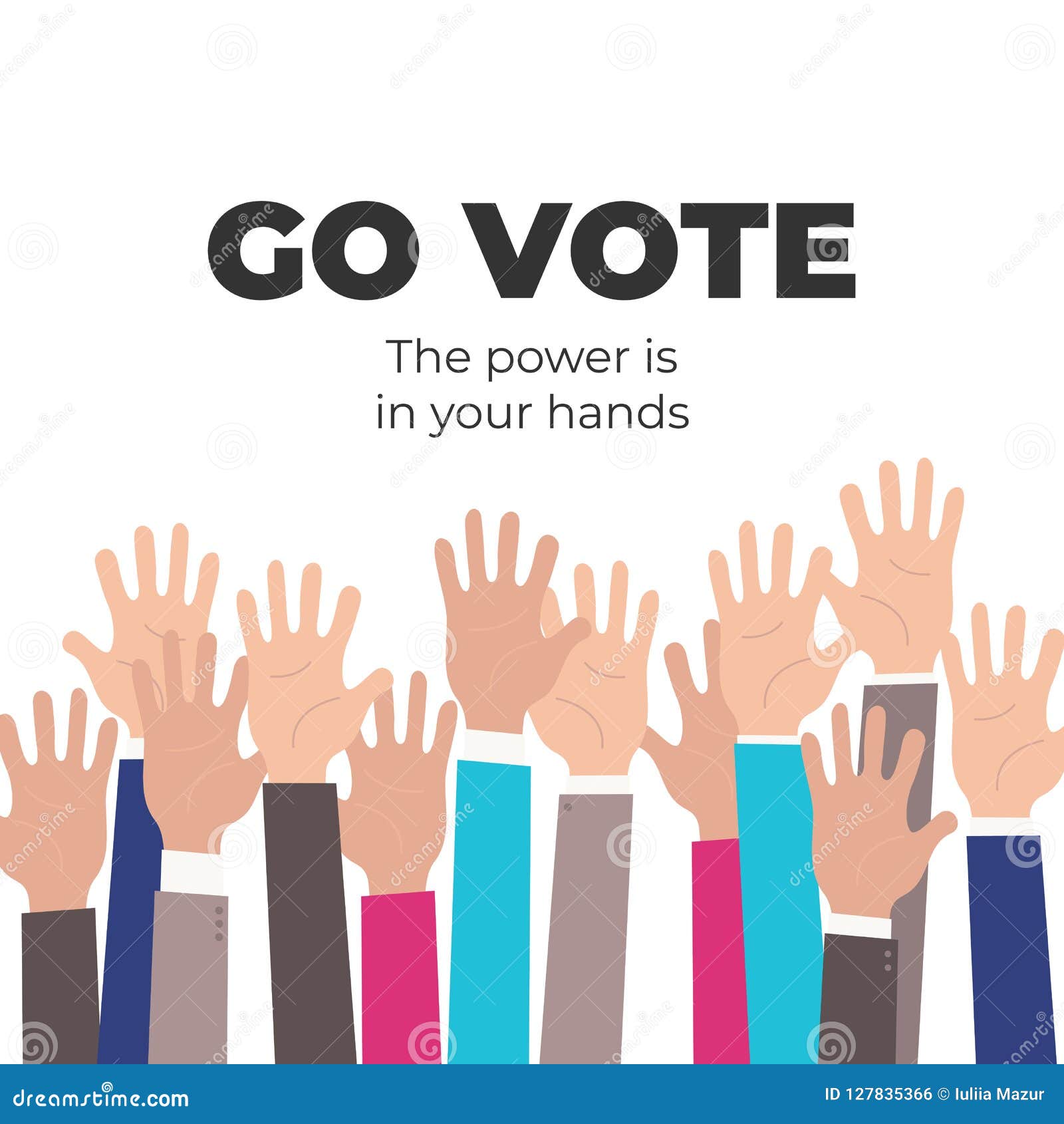 Go Vote. Social Motivational Poster Template Stock Vector With Regard To Voting Flyer Templates Free