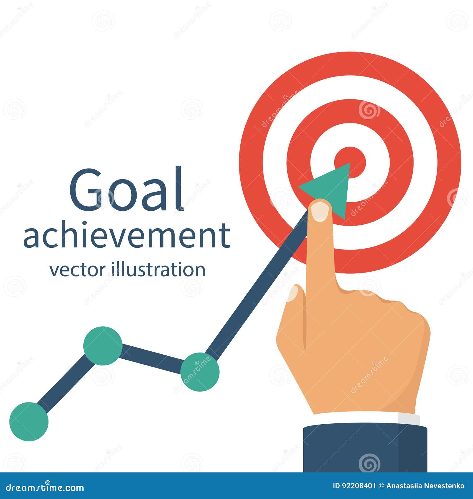 goal achievement. ambition business