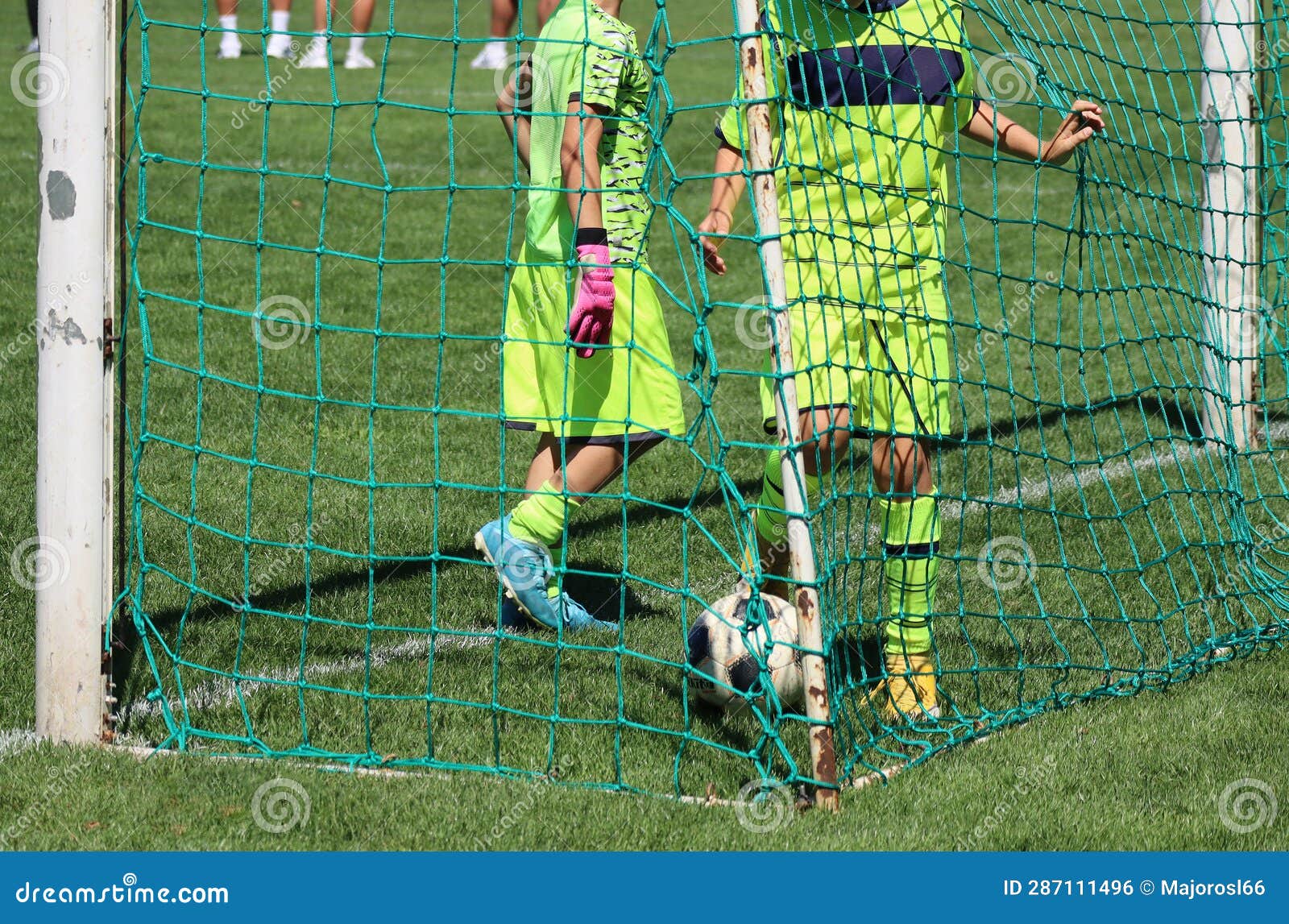 Goal in the Children Soccer Match Stock Photo Image of player, people