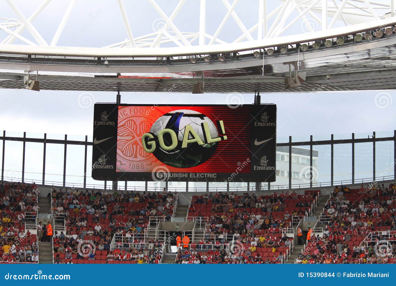 GOAL! in the Emirates Cup 10 Editorial Stock Image Image of goalie