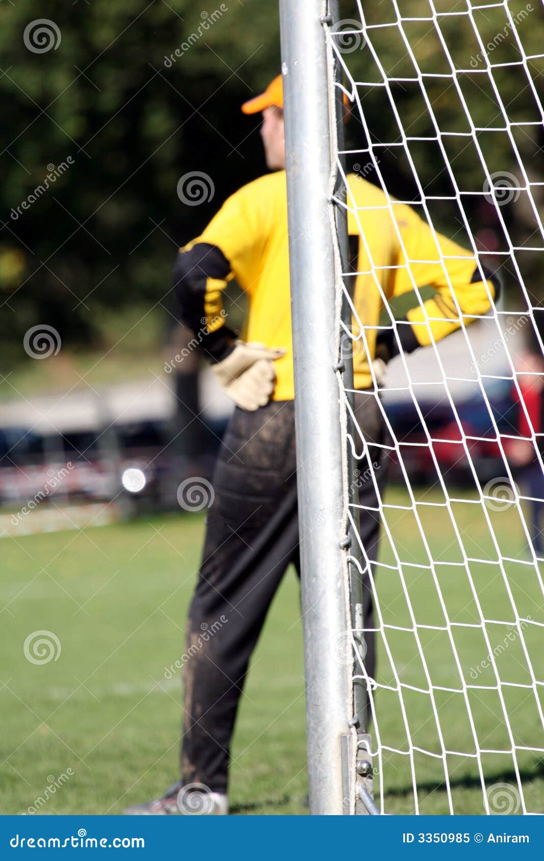Goal keeper stock image. Image of player, competition 3350985