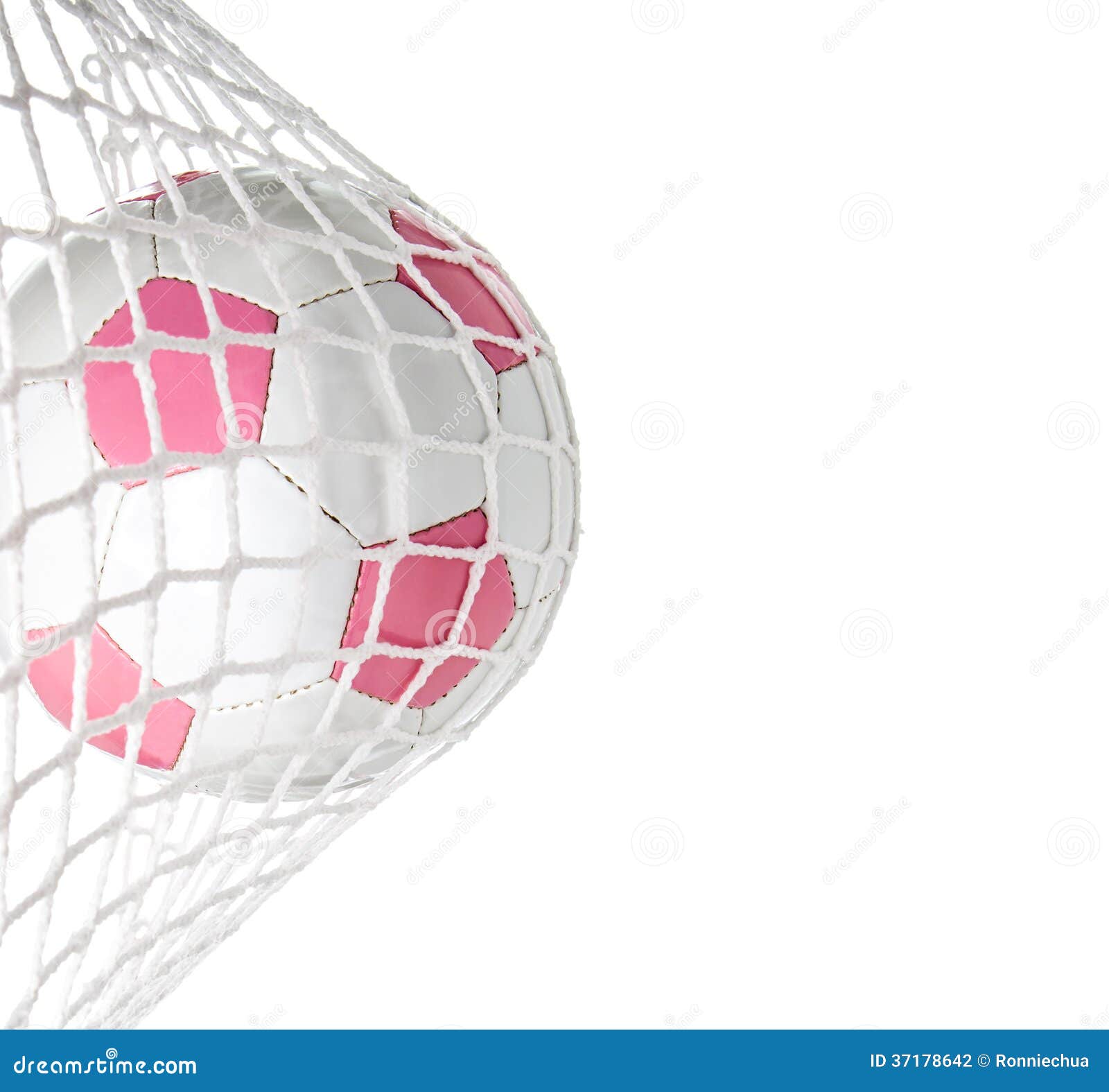 GoalPink Soccer Ball in Net Stock Photo Image of league, minor