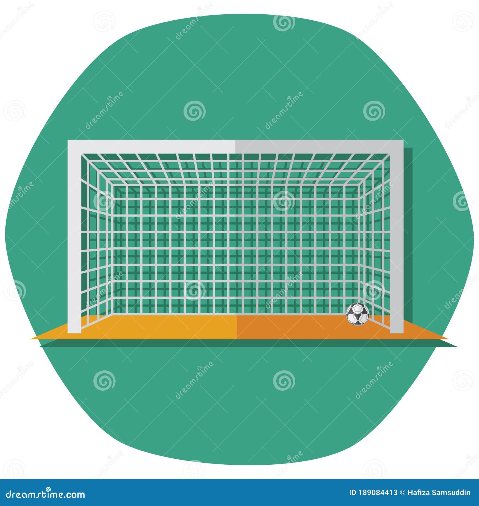 Goal Post. Vector Illustration Decorative Design Stock Vector
