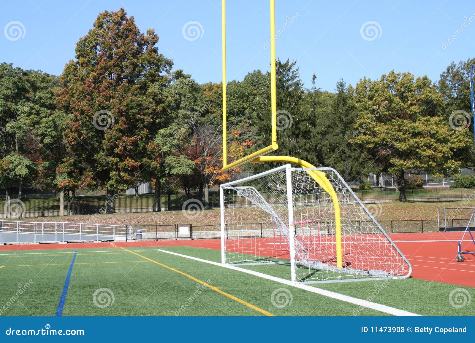 Goal posts stock photo. Image of point, rugby, highschool 11473908