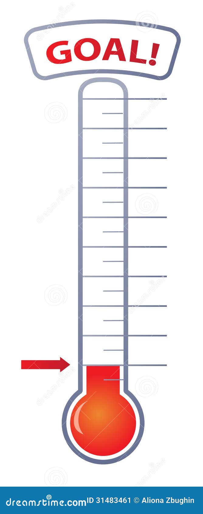 Thermometer Progress Chart