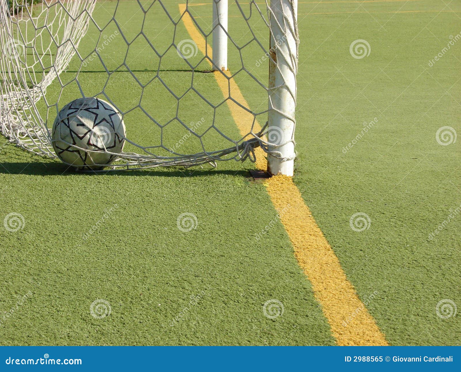 Goal too stock image. Image of playground, kicking, football 2988565