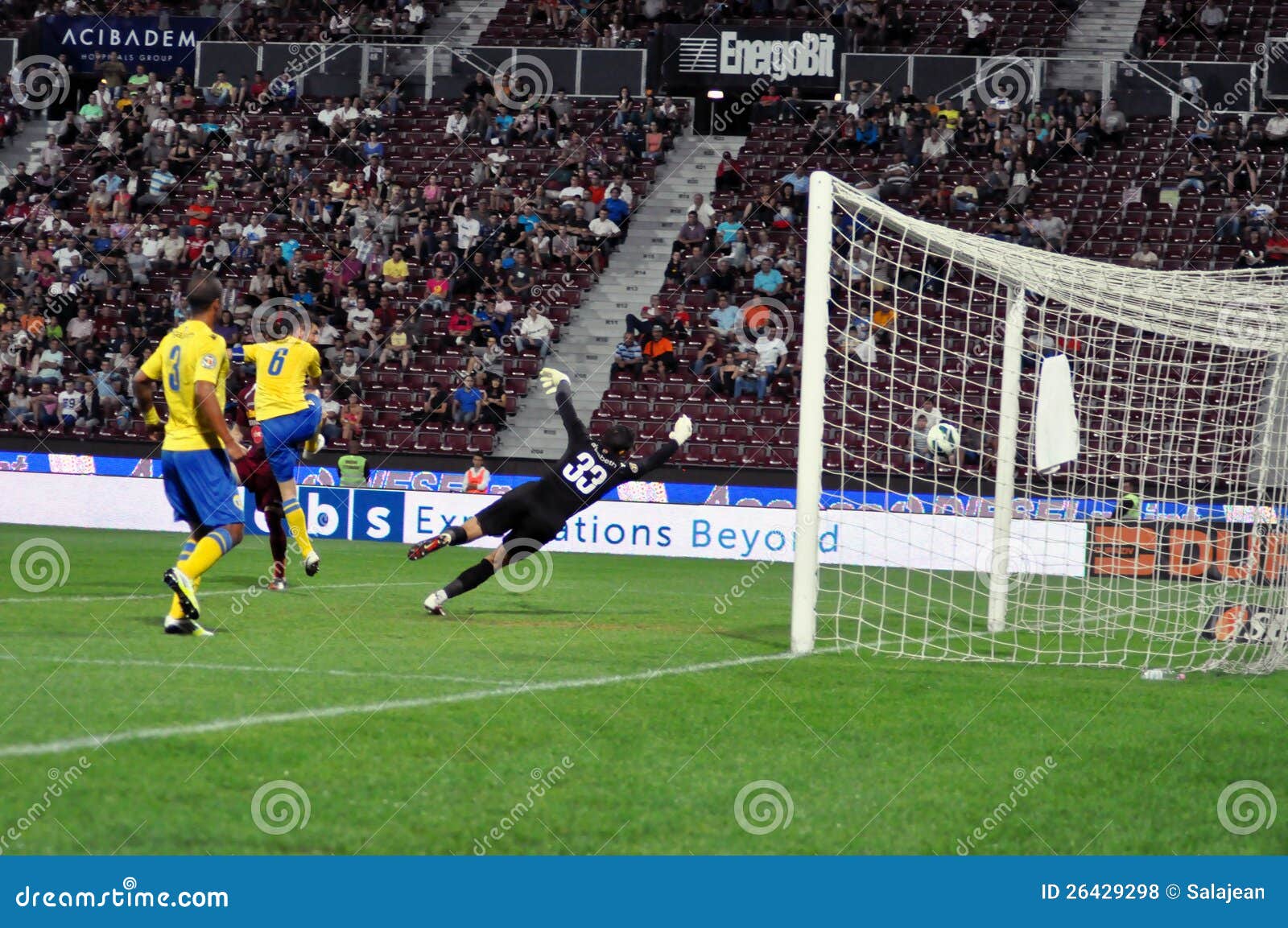 Goalkeeper defends a goal editorial stock photo. Image of athletics