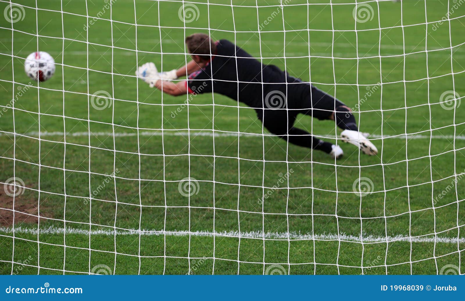 Goalkeeper Diving Save Royalty Free Stock Images Image 19968039