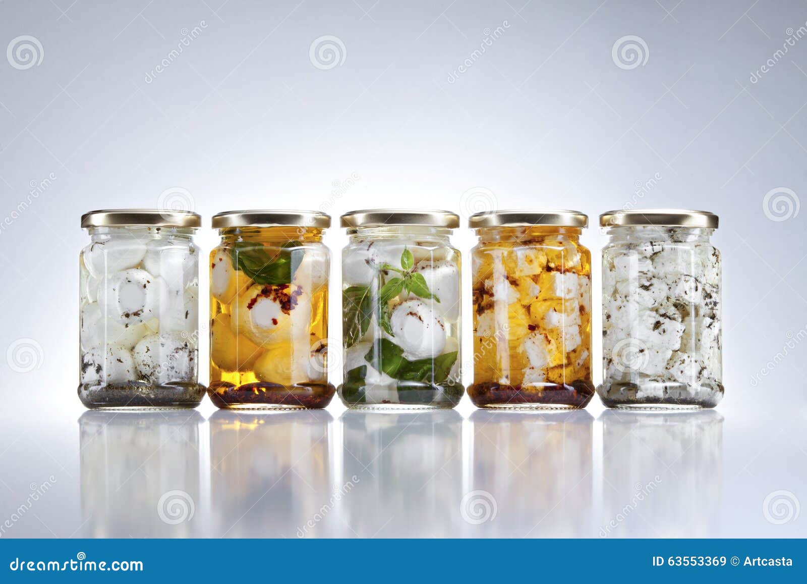 Goat cheese in jars stock image. Image of piece, conserve 63553369