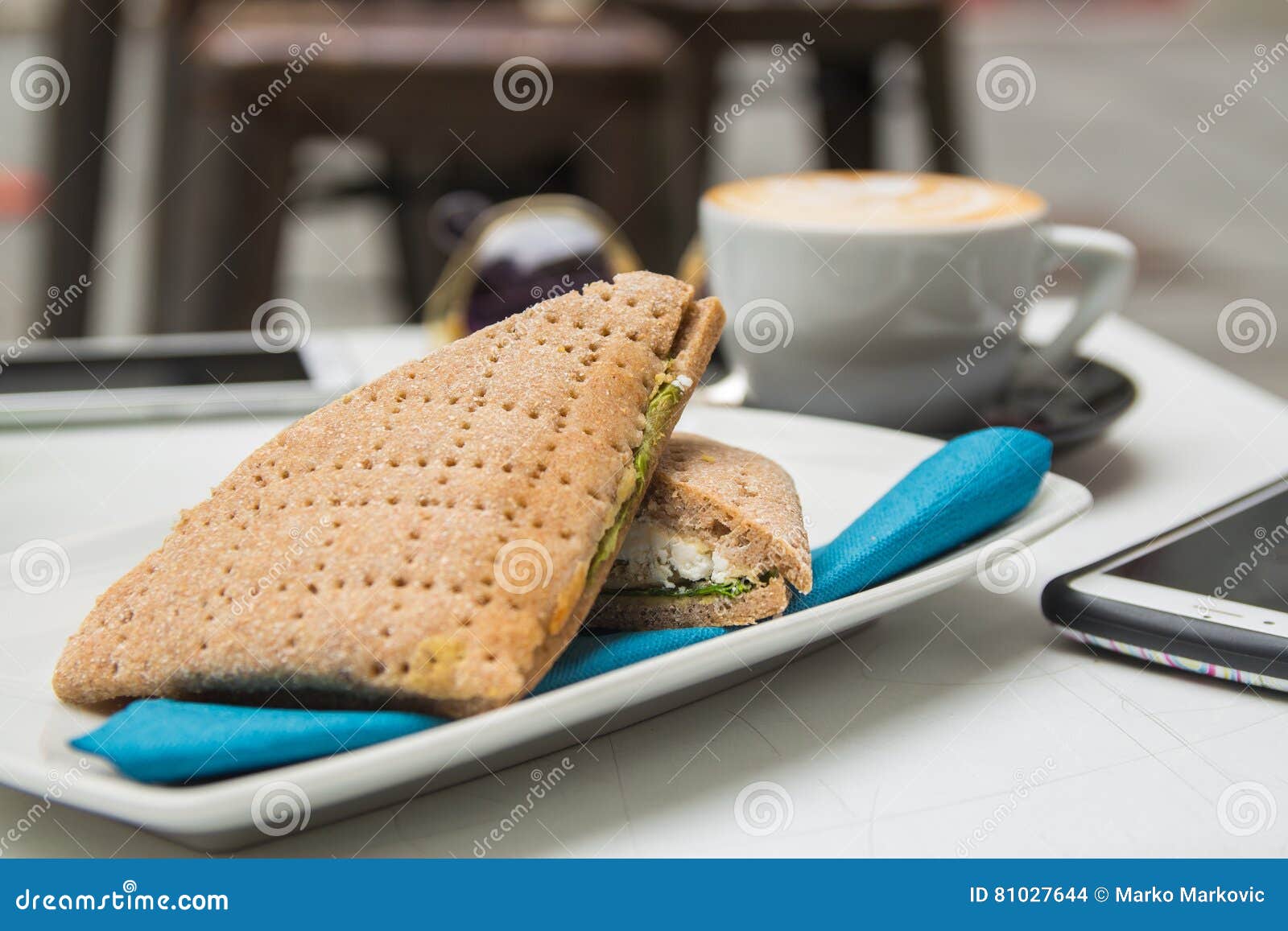 Goat Cheese Sandwich with Eggs Stock Photo Image of breakfast, mobile