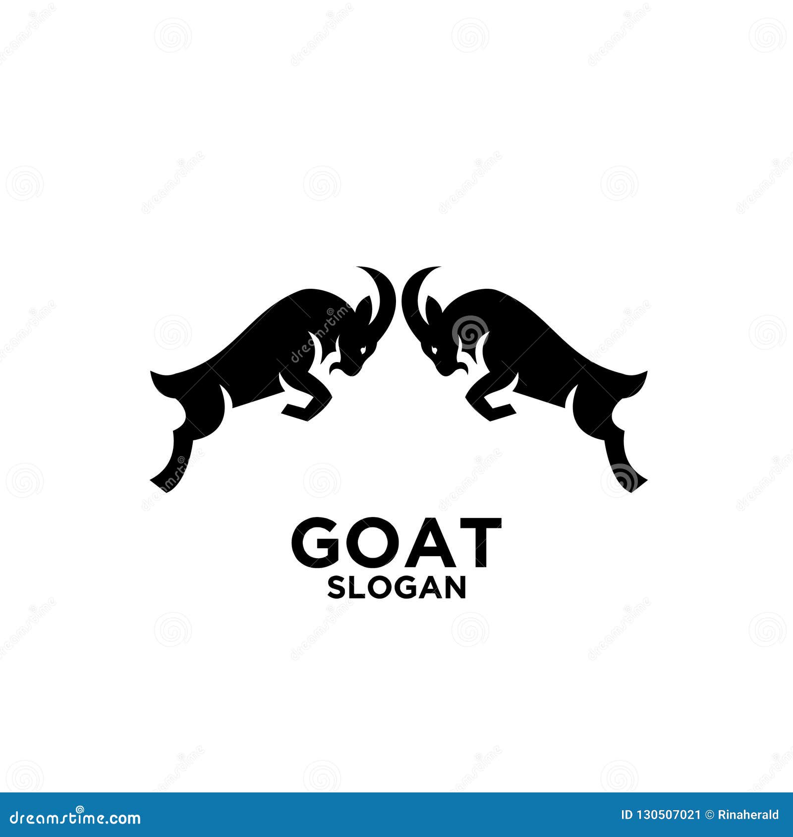 Download Goat Jump Black Mountain Silhouette Logo Icon Designs ...