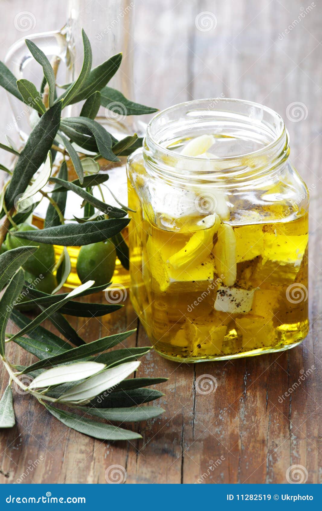 Goat s cheese in olive oil stock image. Image of cuisine 11282519