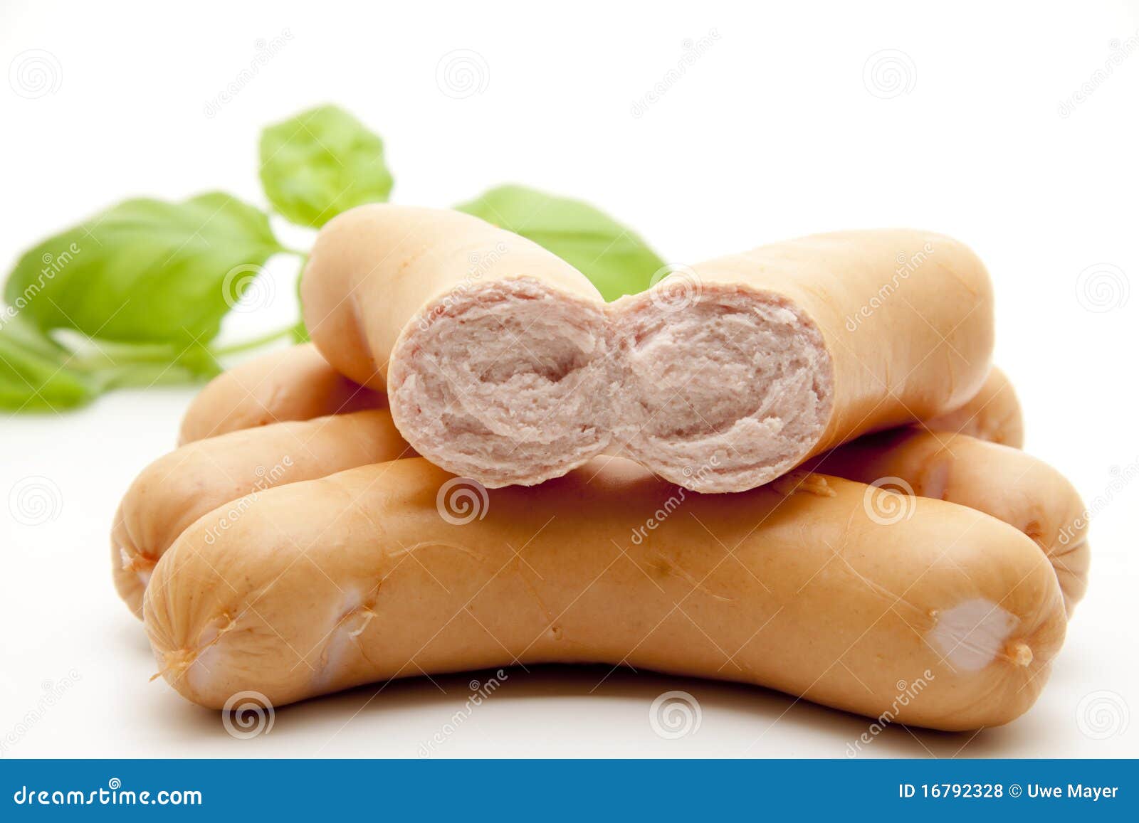 Goat sausage halves stock photo. Image of exempted, isolated 16792328