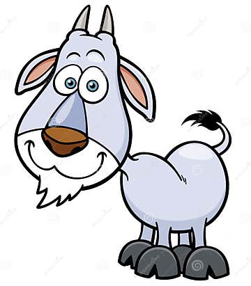 Goat stock vector. Illustration of design, grin, drawing - 41107714