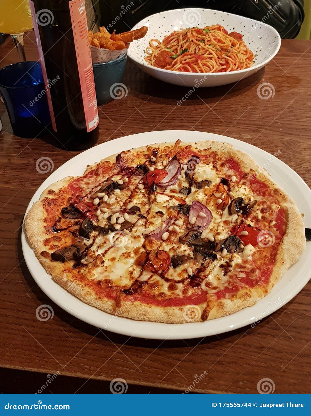 Goats Cheese and Vegetable Pizza Stock Photo Image of italianfood