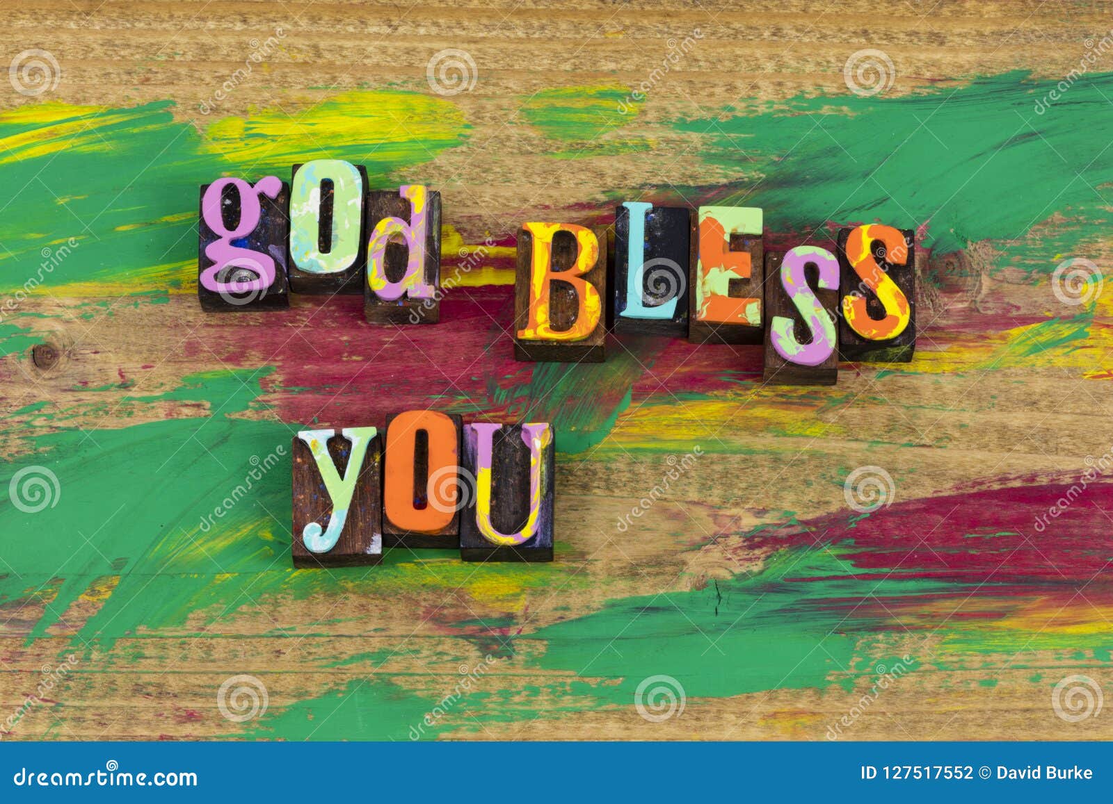 God bless you religious stock photo. Image of type, letters ...