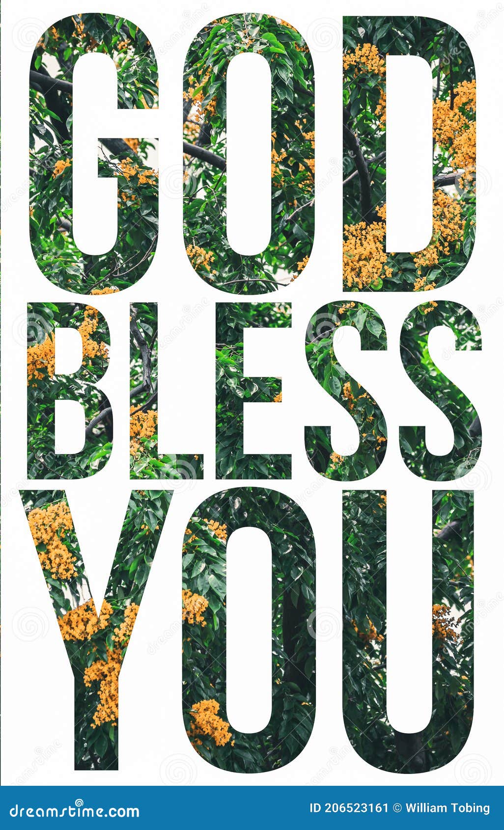 God Bless You Text , Christian Religion Quotes Stock Image - Image ...