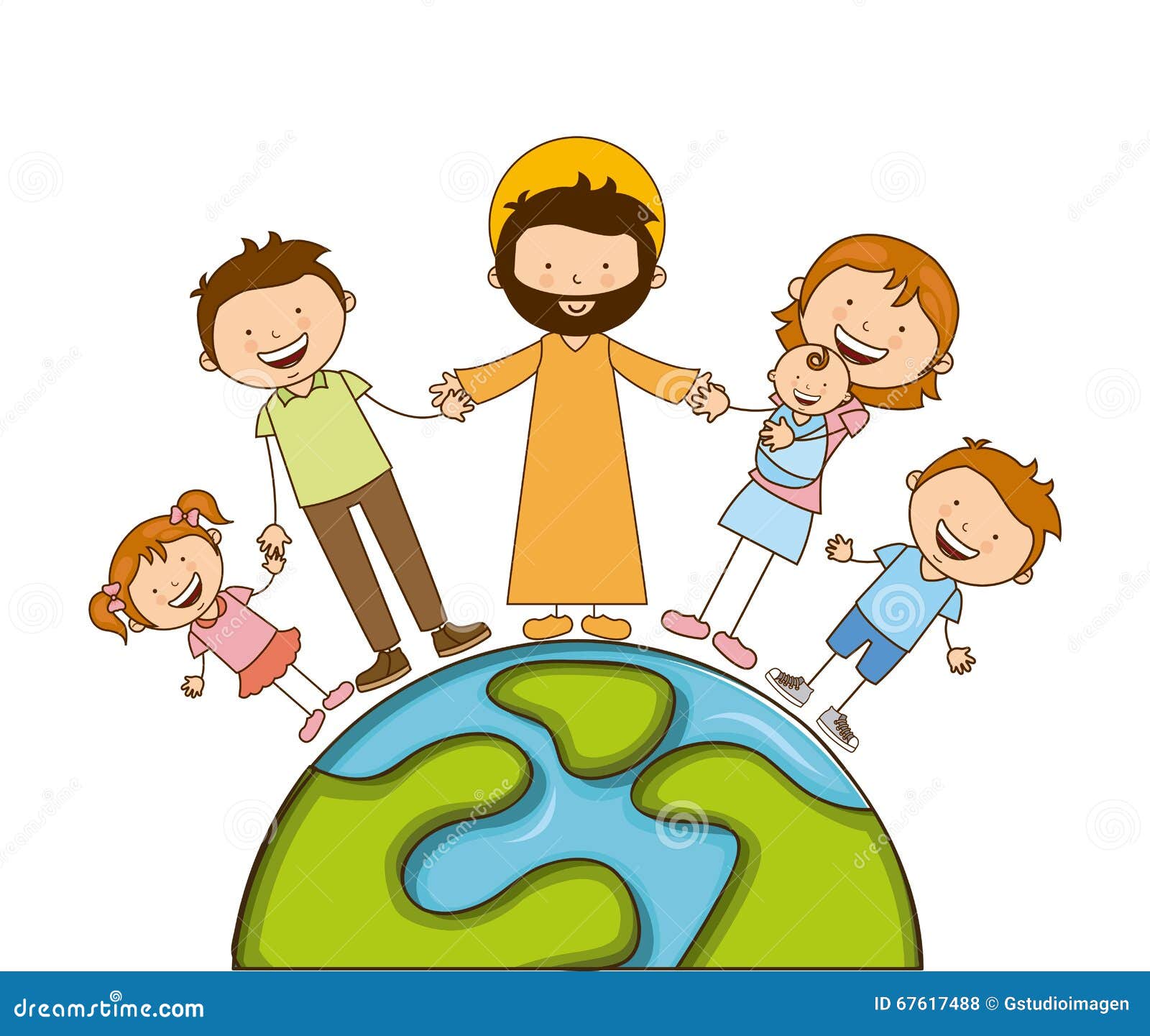 God and family design stock illustration. Illustration of christian ...