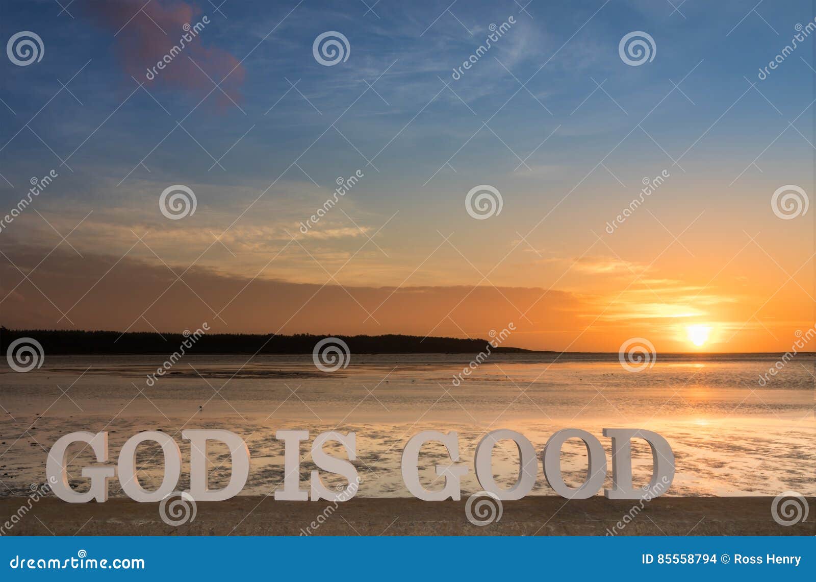 God is Good Lagoon stock photo. Image of christianity - 85558794