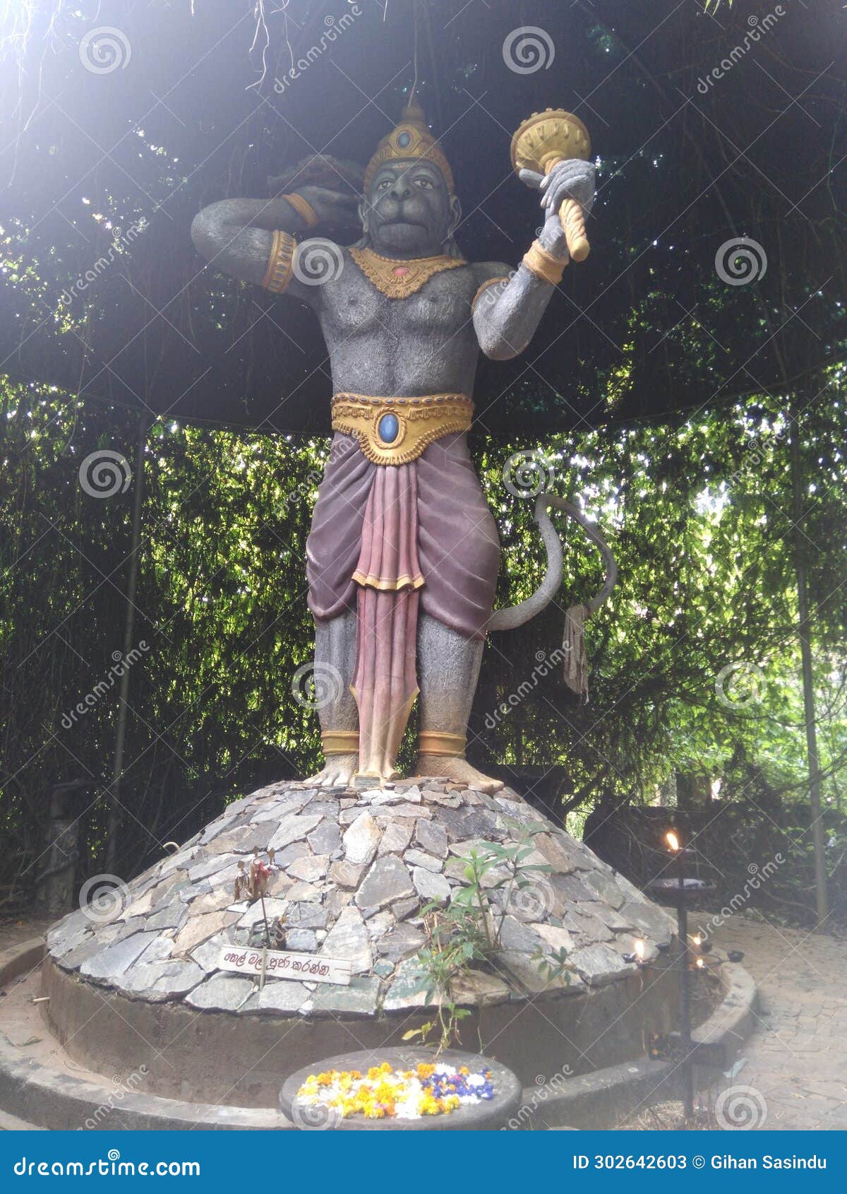 God Hanuman Standing Statues , Sri Lanka Stock Image Image of statues