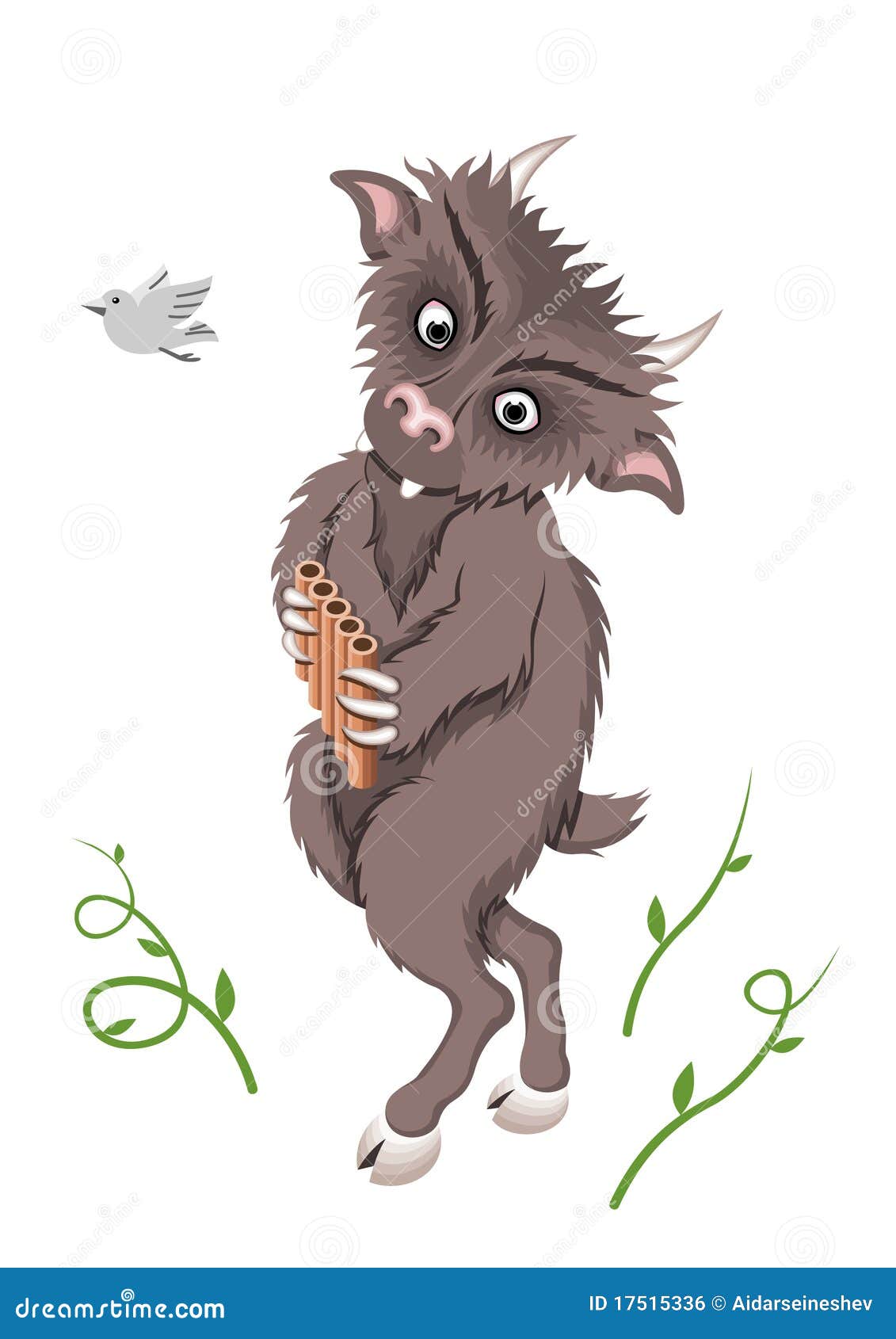 God Pan stock vector. Illustration of greece, horn, flute 17515336