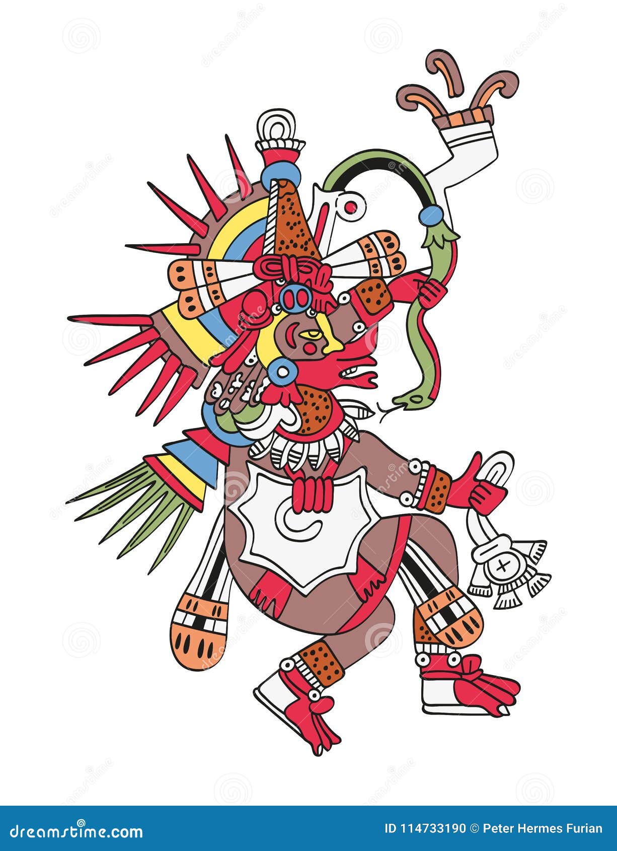 god quetzalcoatl, the feathered serpent