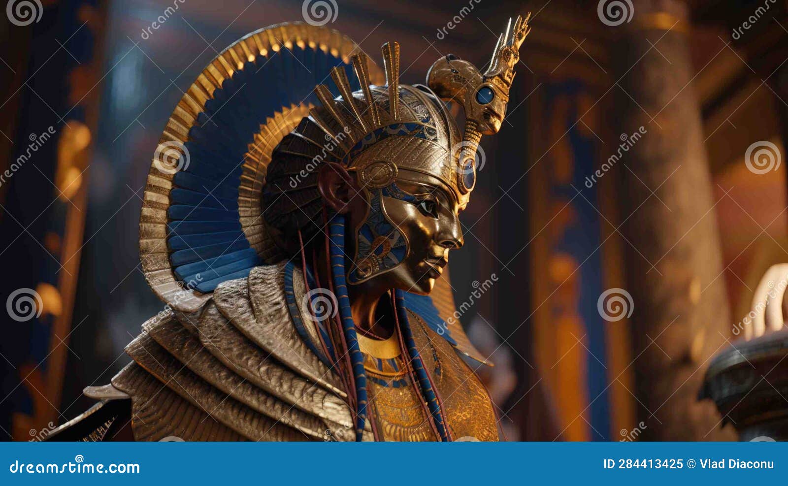 God Ra from Ancient Egyptian Mythology Stock Illustration ...