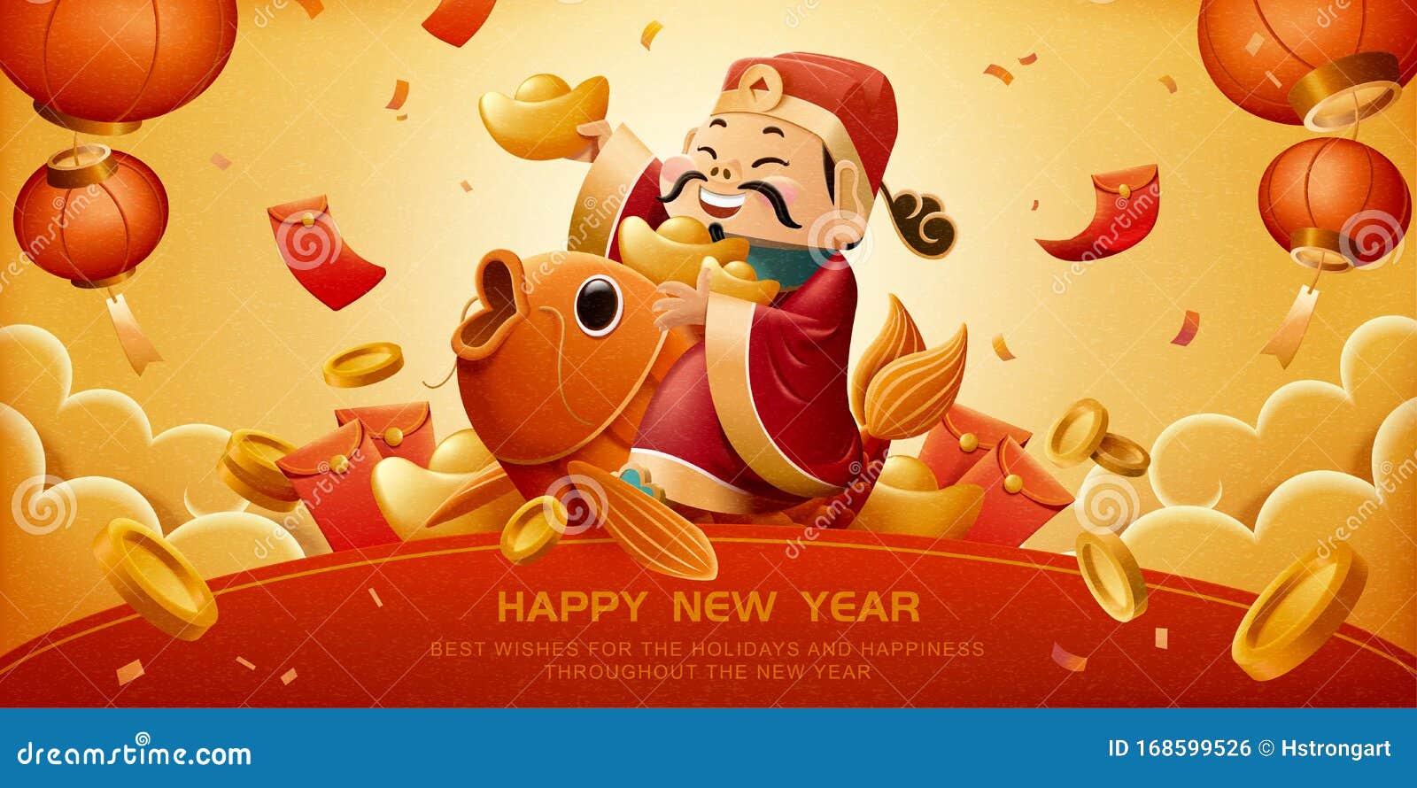 Red Envelope Packet Chinese New Year Hongbao With The Character Happy New  Year On White Background For Chinese New Year Stock Photo - Download Image  Now - iStock