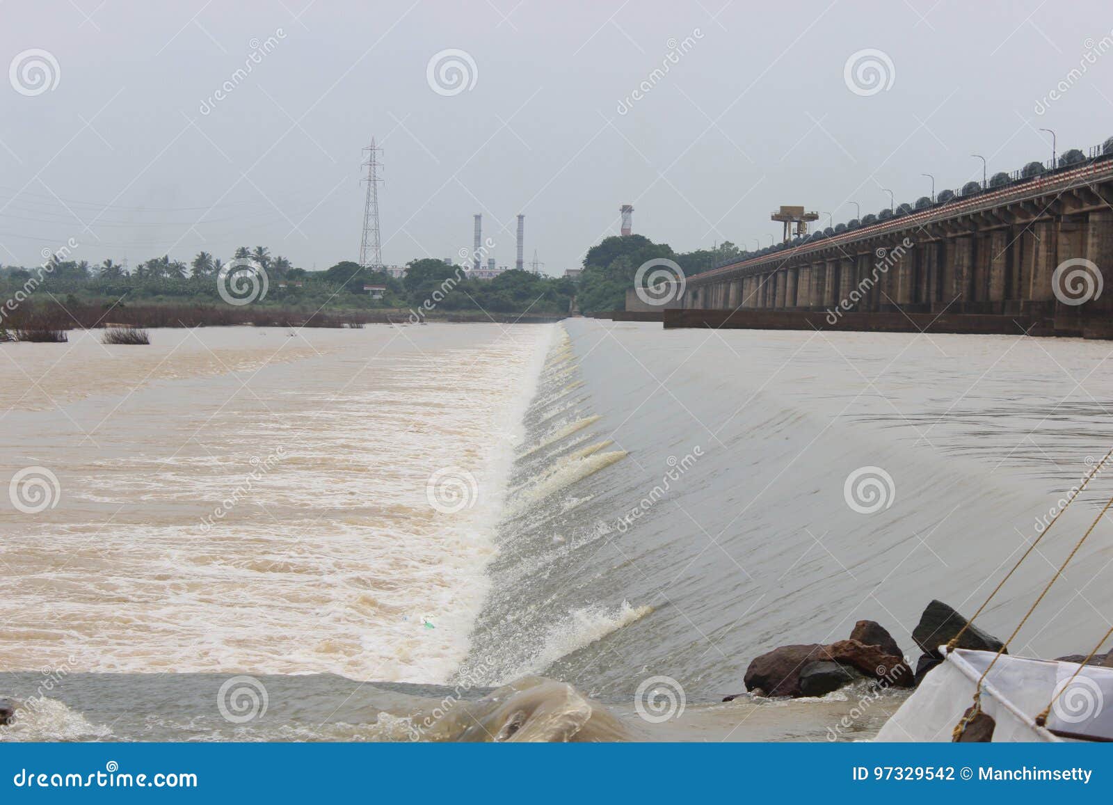 GODAVARI Dowleswaram Barrage Stock Photo Image of structure, floods