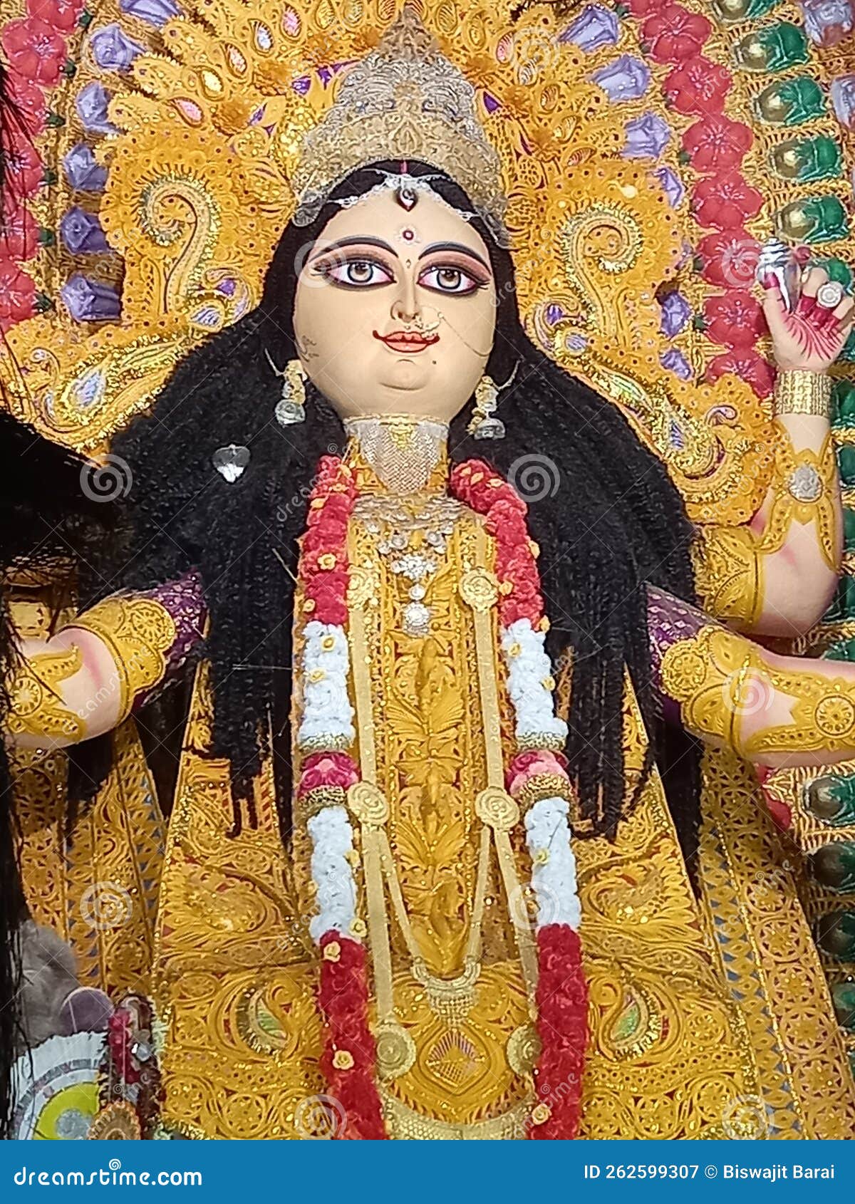 goddess jagadhatri  stachu image in fastable.