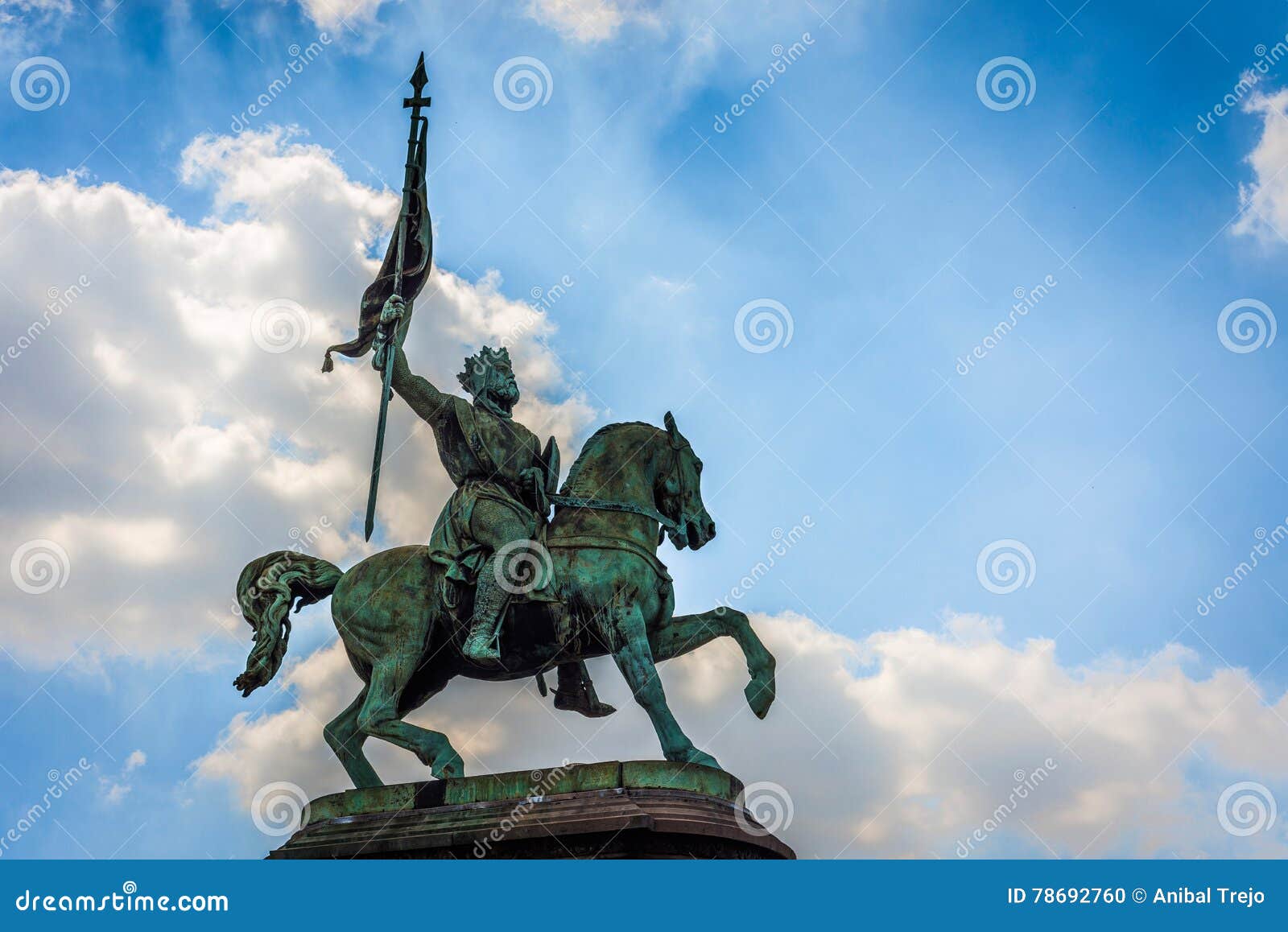 Godfrey of Bouillon Statue in Brussels, Belgium Stock Photo Image of
