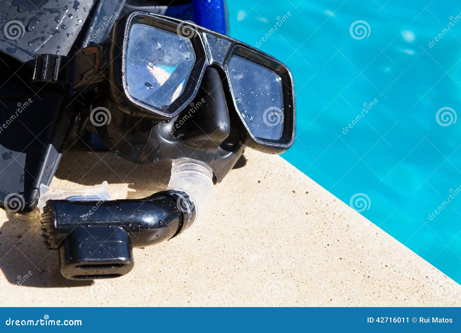 Goggles and Fins stock image. Image of swim, rubber, adventure 42716011
