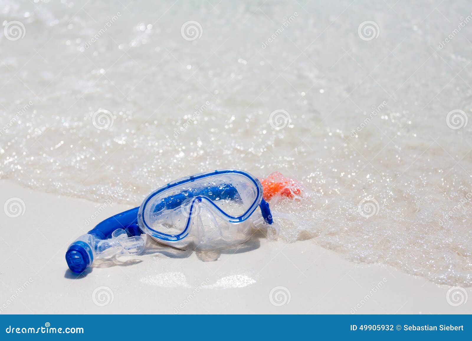 Goggles in the sand stock photo. Image of frame, ocean 49905932