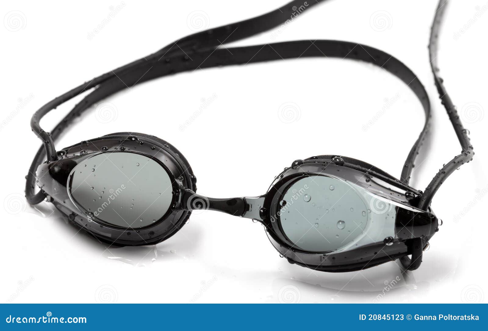 Goggles for Swimming with Water Drops Stock Image Image of protective