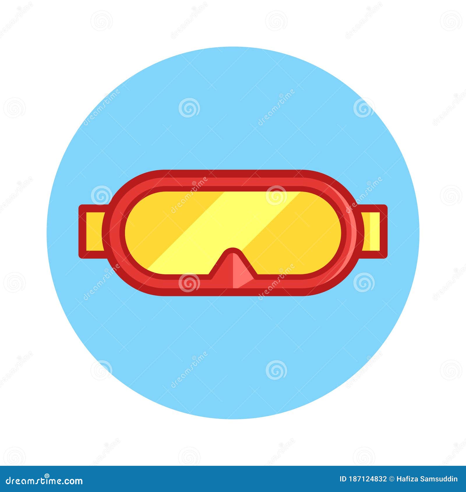 Goggles. Vector Illustration Decorative Design Stock Vector