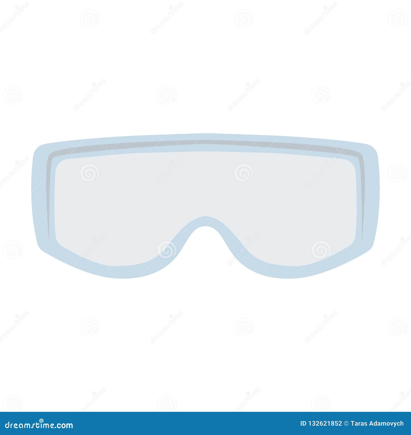 Goggles , Vector Illustration , Flat Stock Vector Illustration of