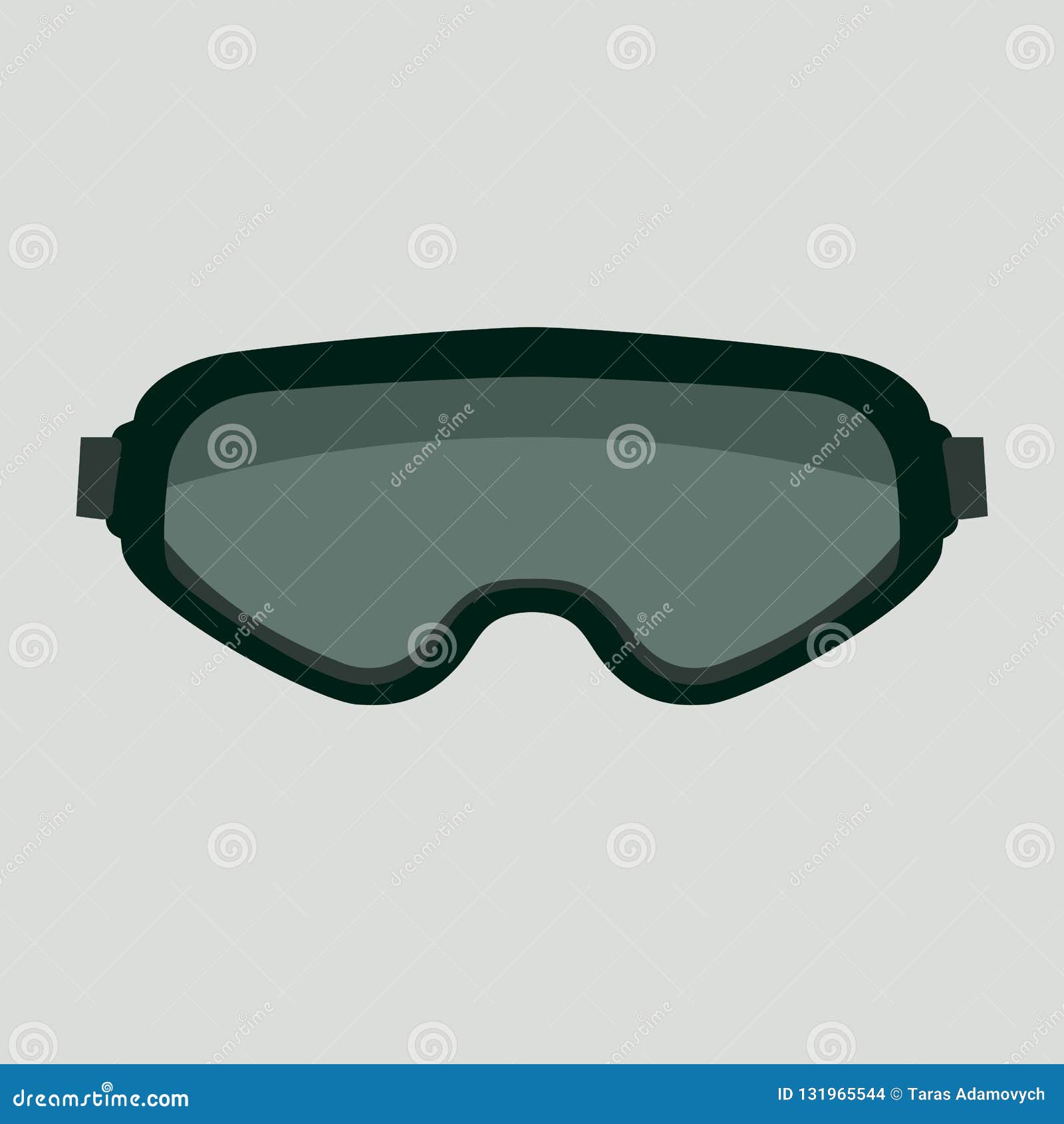 Goggles, Vector Illustration.flat Style Stock Vector Illustration of