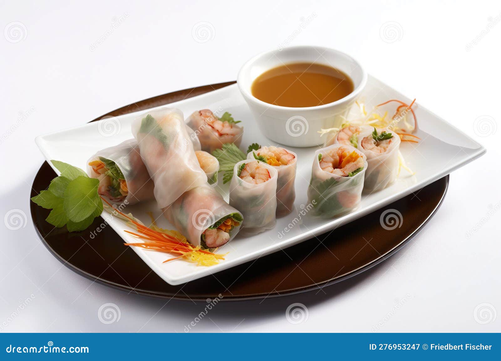 Goi Cuon, AI Generative Vietnamese Fresh Spring Rolls Filled With