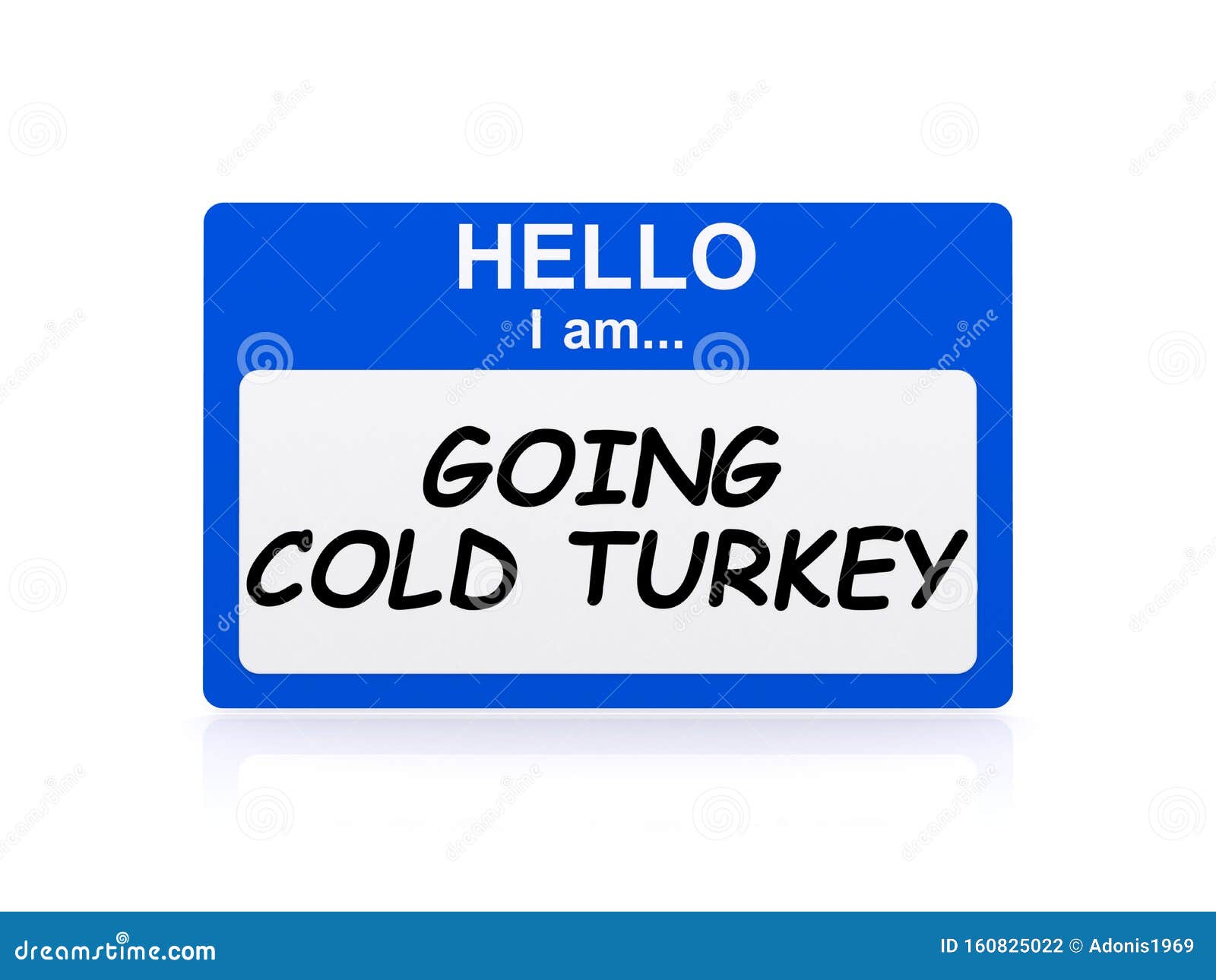 Going cold turkey tag stock illustration. Illustration of drug 160825022