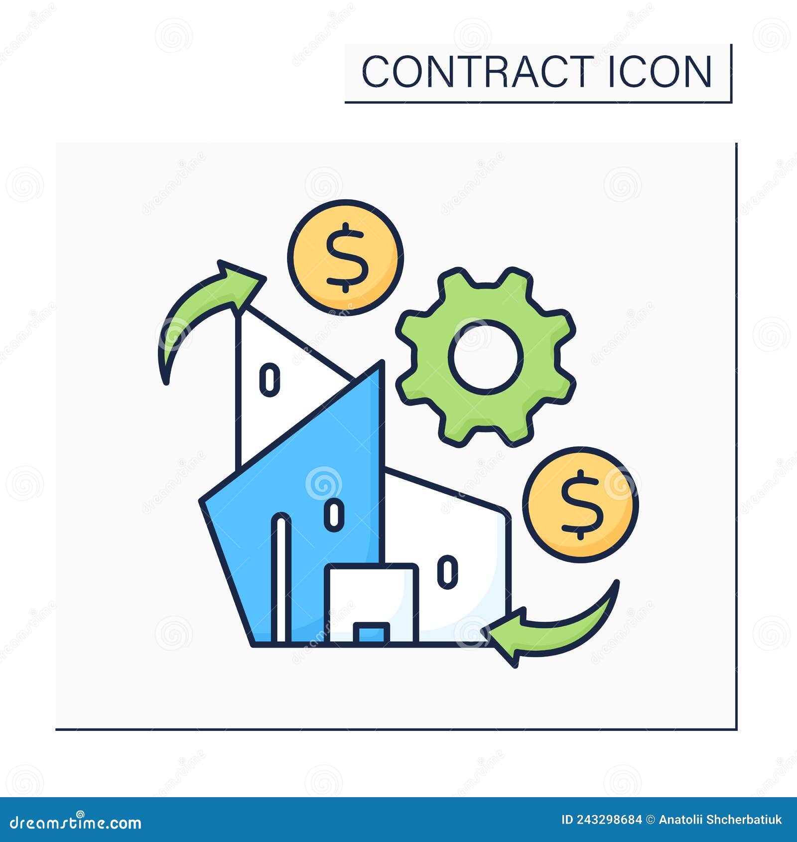 Going concern color icon stock vector. Illustration of manager 243298684