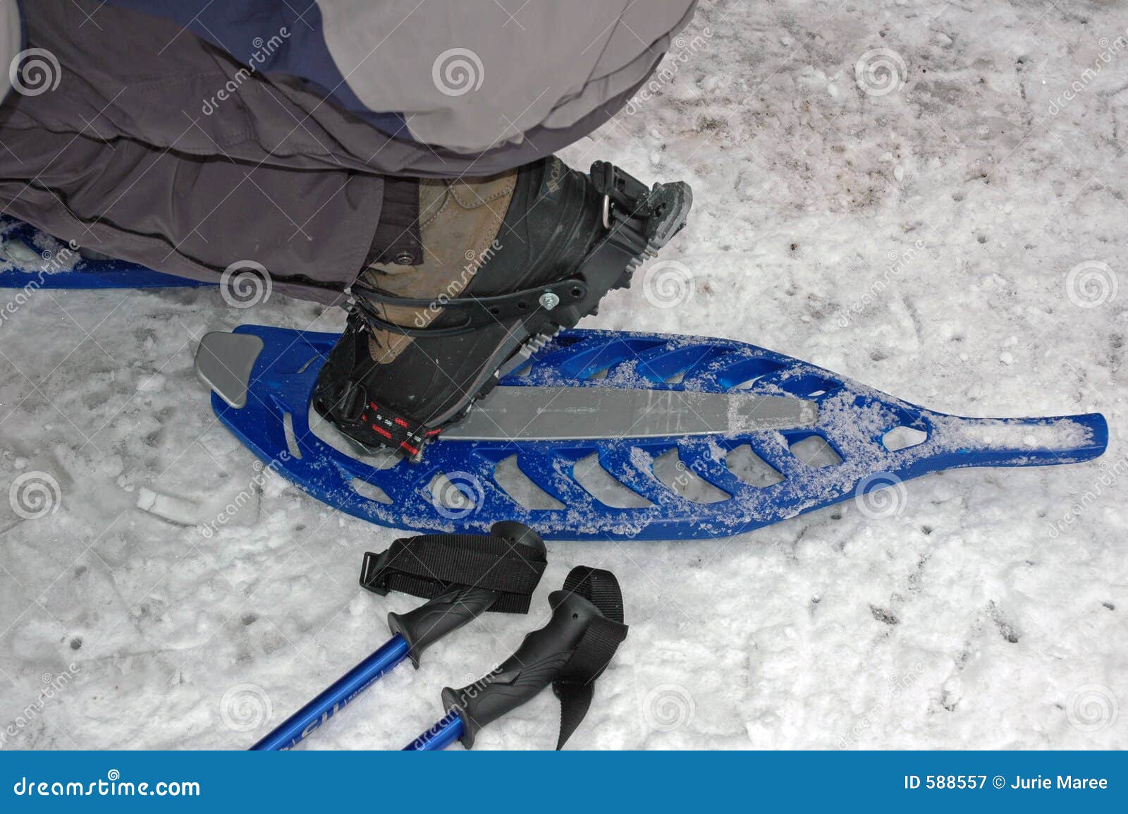 Going Snow. stock image. Image of shoes, stroll, snow, mountain 588557