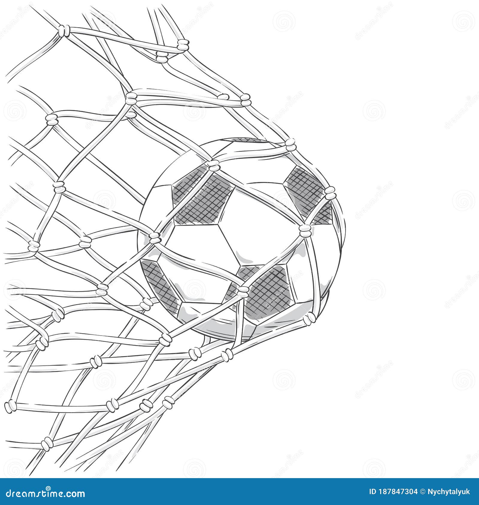 bola de futebol na rede do gol 19006953 PNG