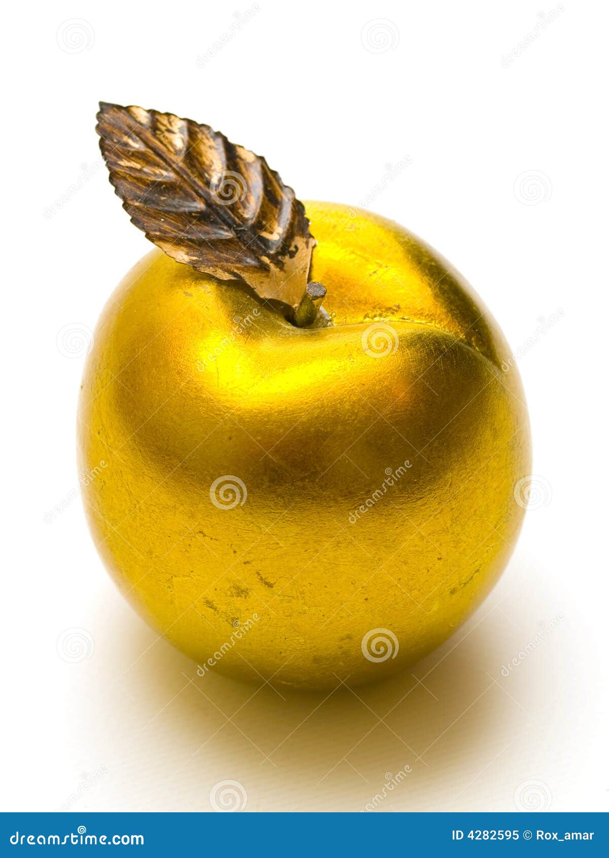 Gold Apple RoyaltyFree Stock Photography 4282595