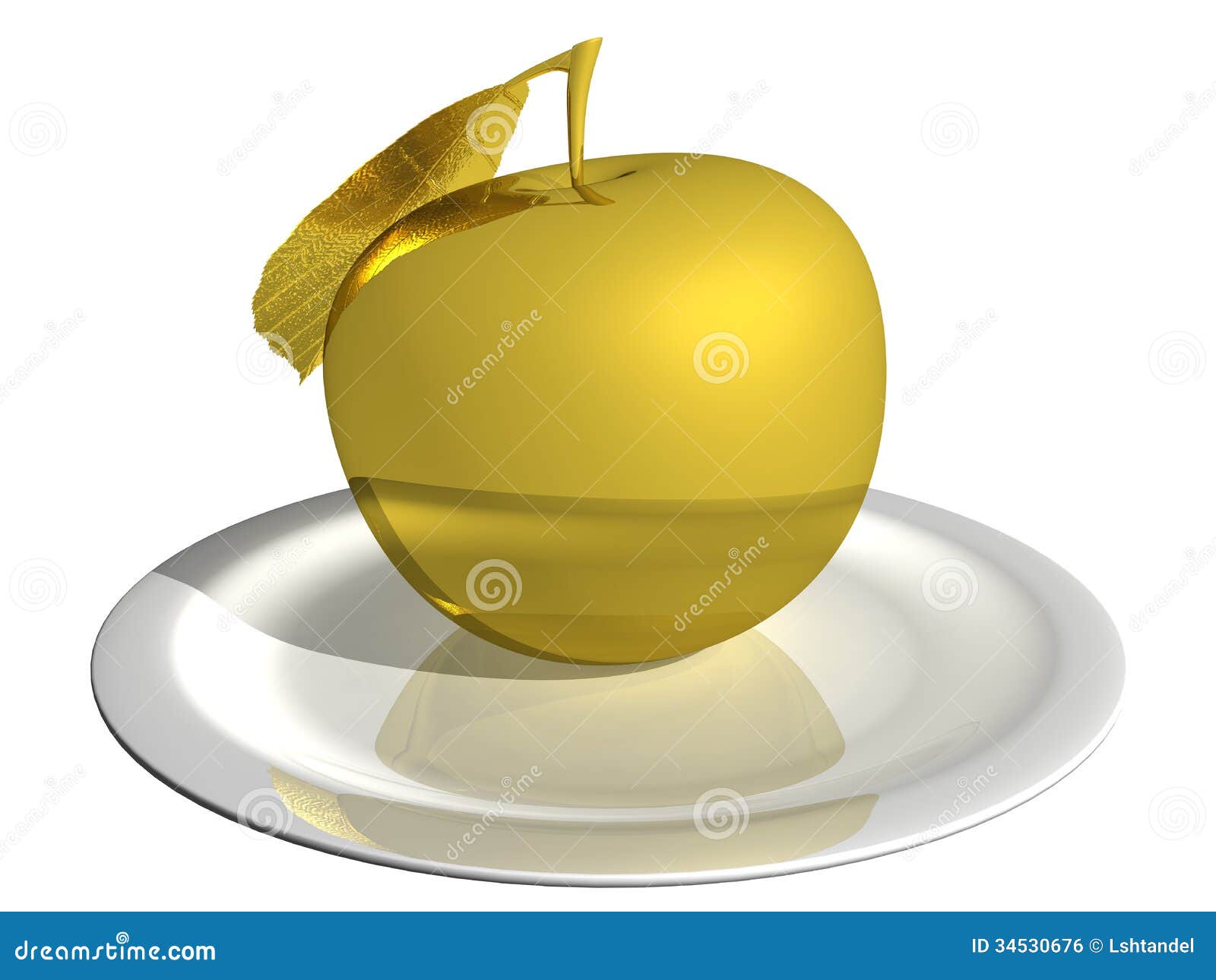 Золотое яблочко на тарелочке